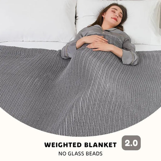 Chunky Knit Weighted Blanket 15lb