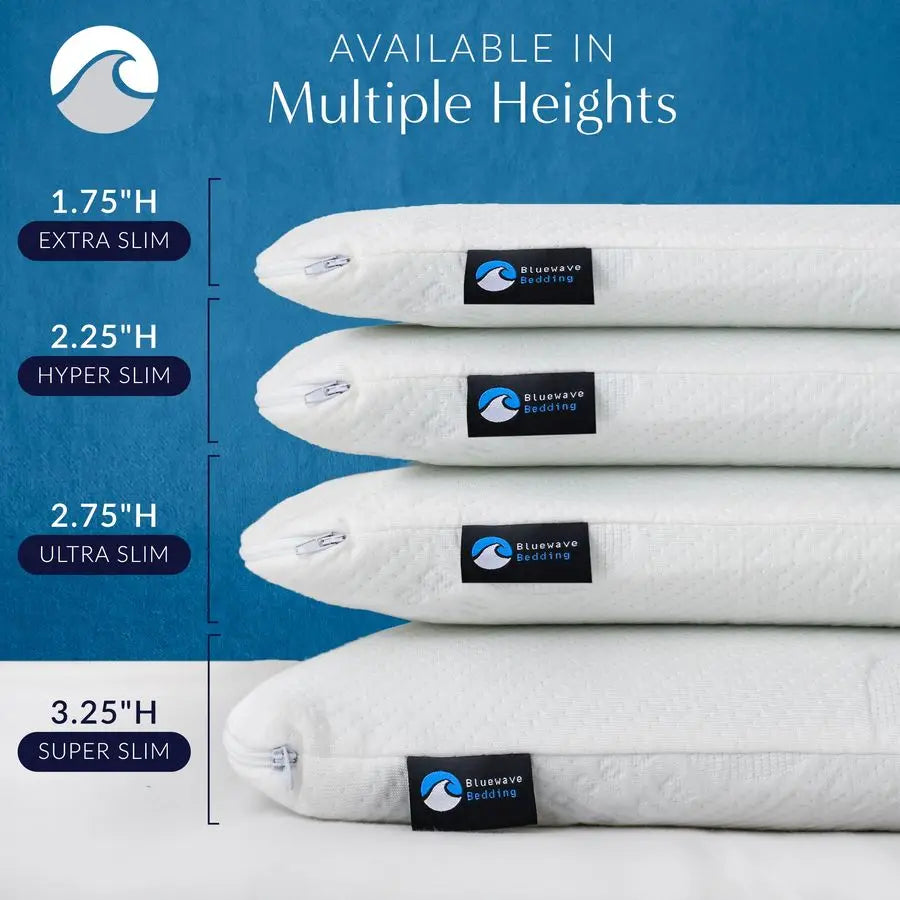 Slim Gel Memory Foam Pillow – Cervical Support