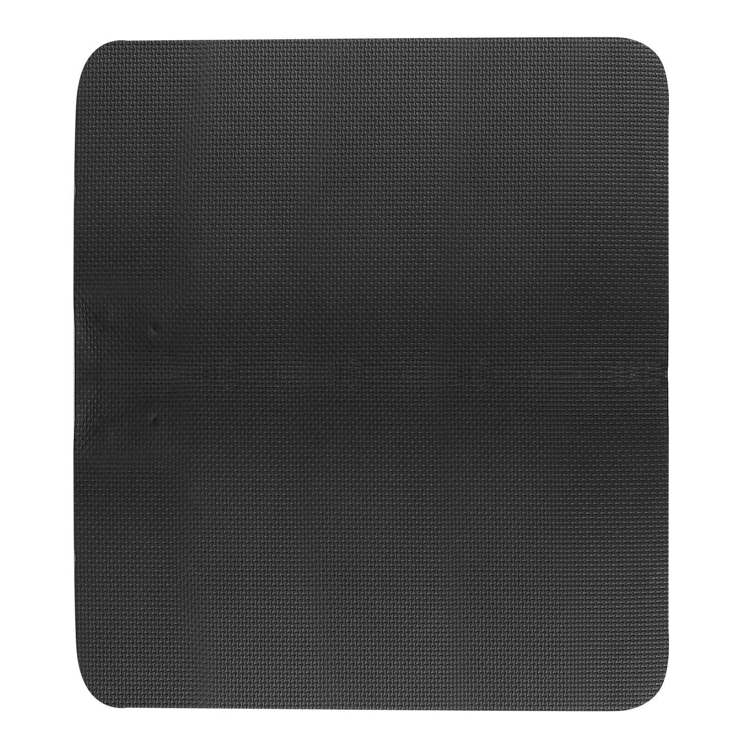 Black foldable EMS foot massage pad with 6 modes and 10 intensity levels for muscle pain relief and leg reshaping