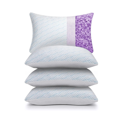 Cooling Memory Foam Pillows Set of 4 – Queen