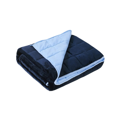 Flannel Weighted Blanket 15lb – Blue