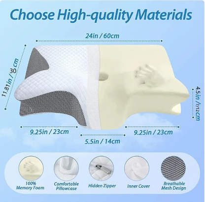 Memory Foam Cervical Neck Pillow