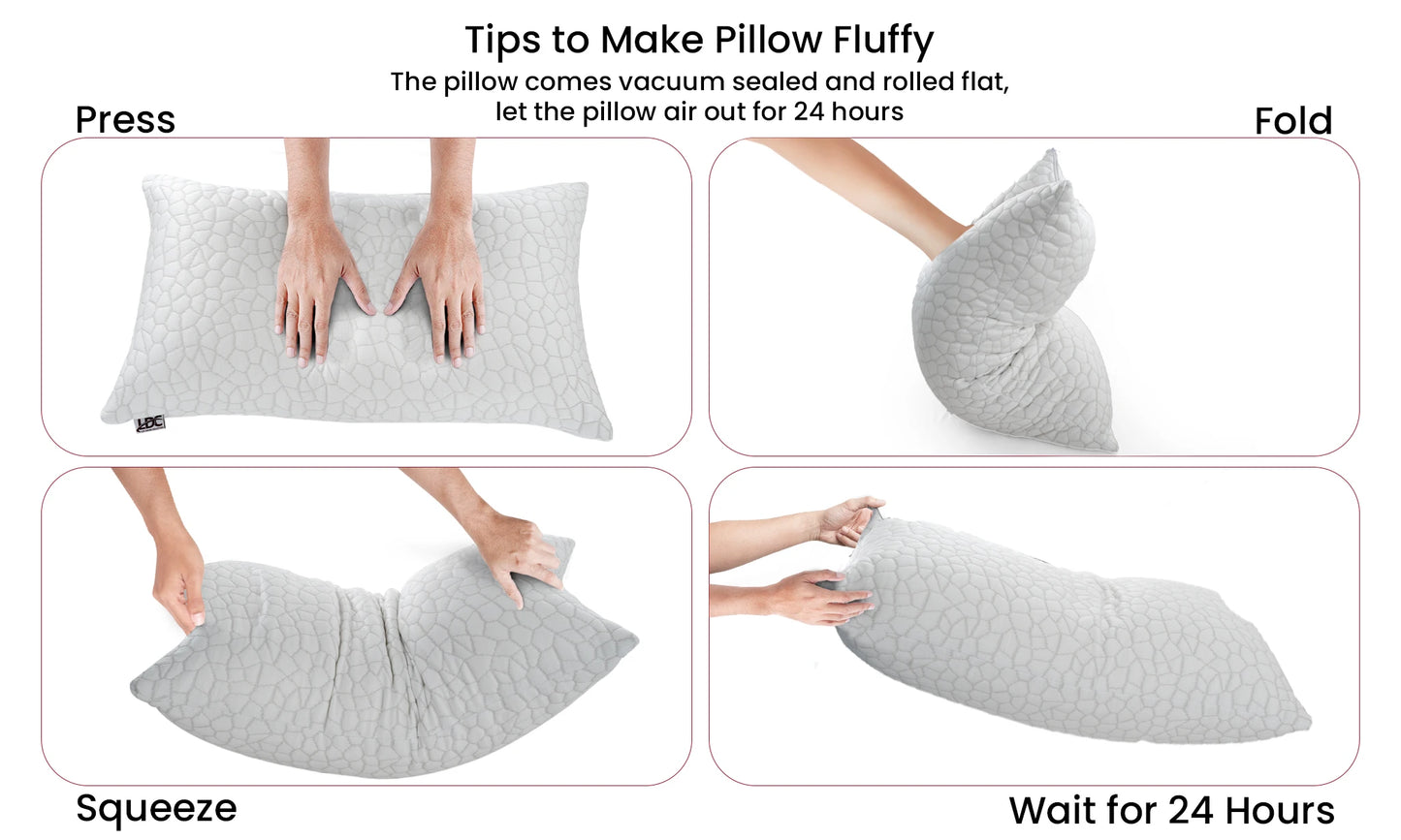 Shredded Memory Foam Pillows 2-Pack