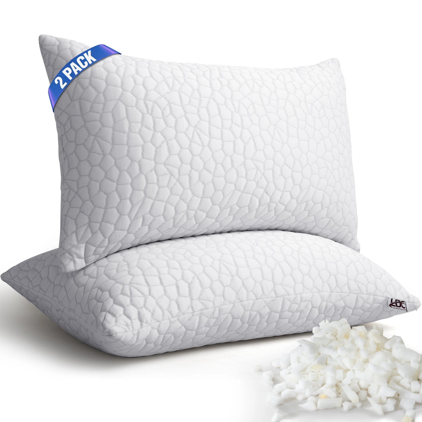 Shredded Memory Foam Pillows 2-Pack