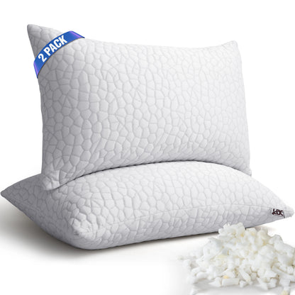 Shredded Memory Foam Pillows 2-Pack