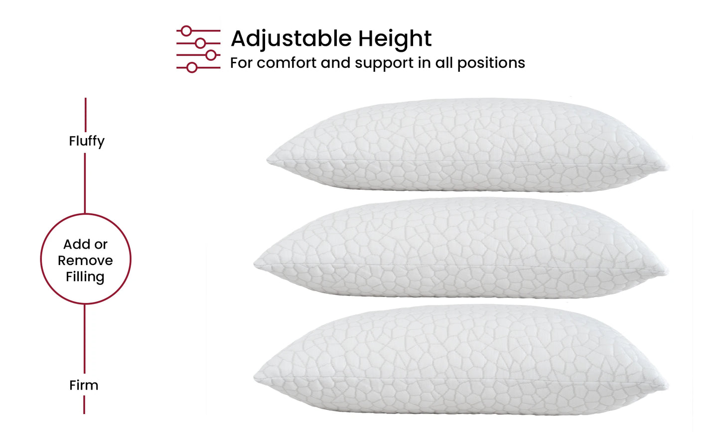 Shredded Memory Foam Pillows 2-Pack