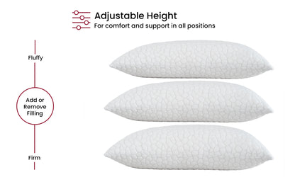 Shredded Memory Foam Pillows 2-Pack