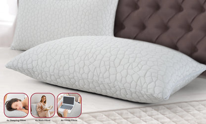 Shredded Memory Foam Pillows 2-Pack