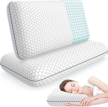 Memory Foam Pillows Set of 2 – Queen