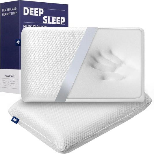 Cooling Memory Foam Pillow Set of 2 – Neck Support
