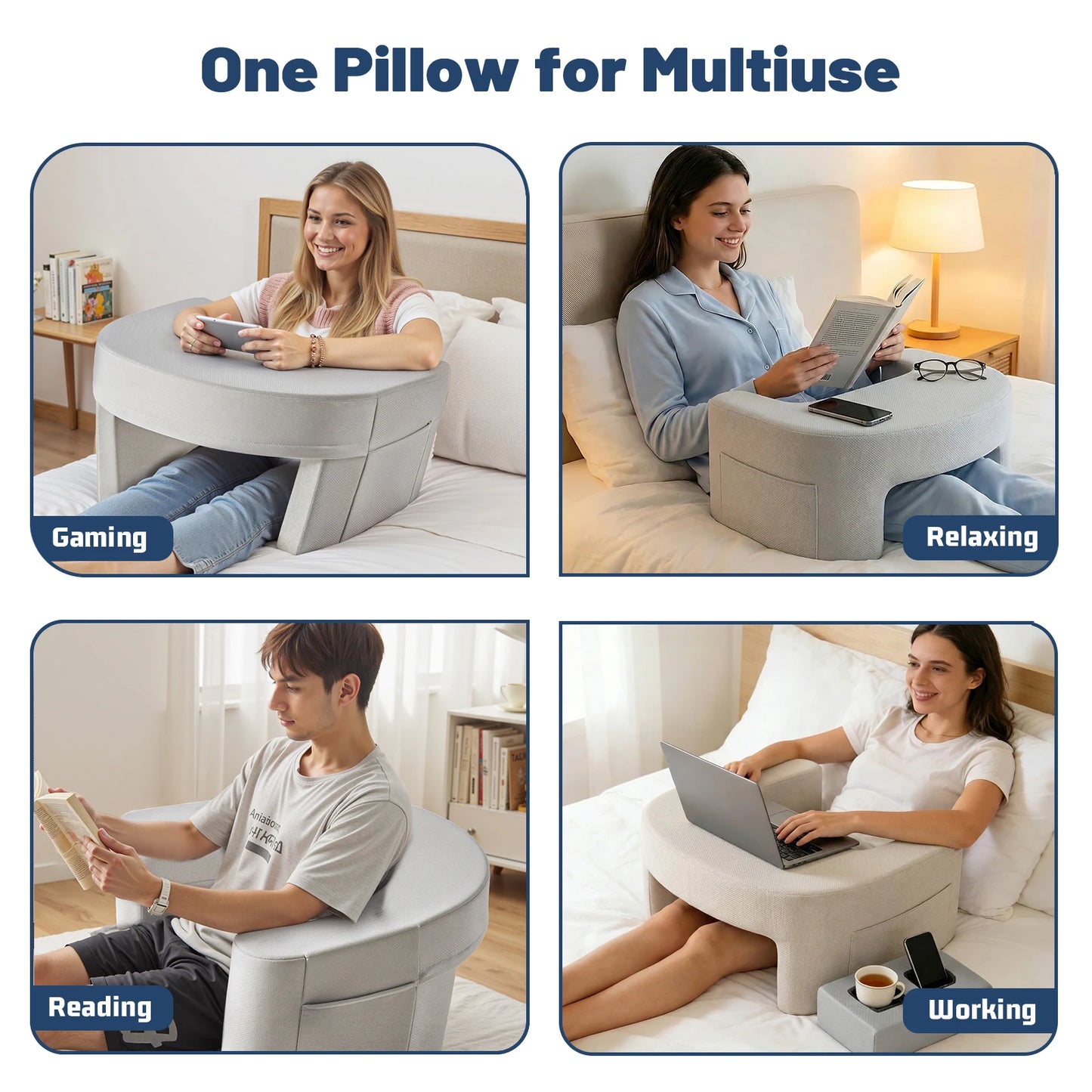 Ergonomic Reading Pillow