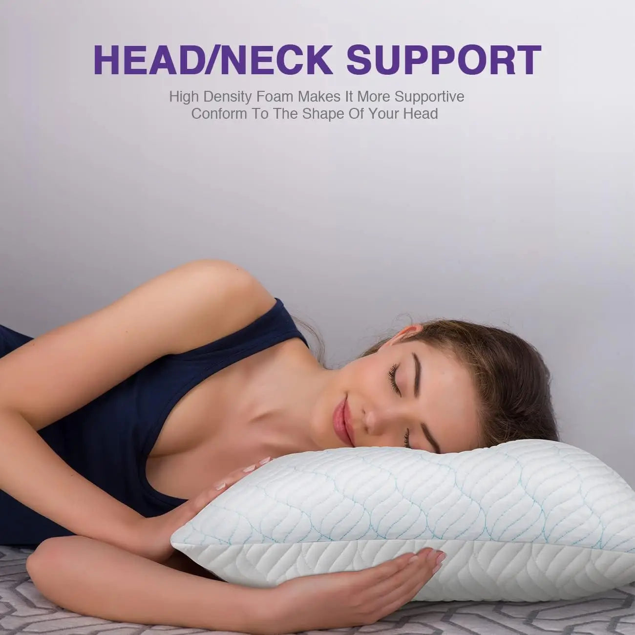 Cooling Memory Foam Pillows Set of 4 – Queen