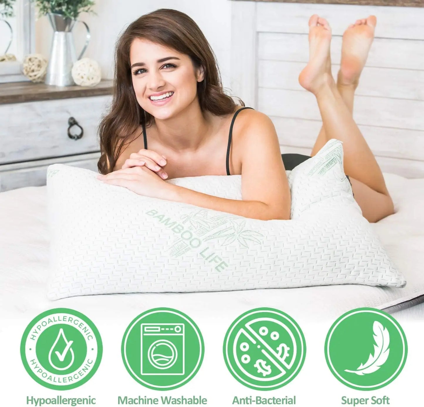 Cooling Memory Foam Pillows Set of 2 – King