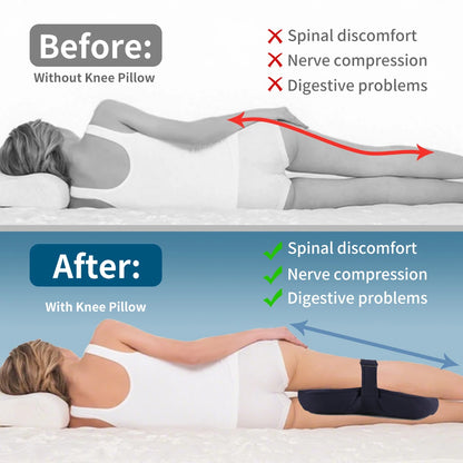 Ergonomic Knee Pillow for Side Sleepers