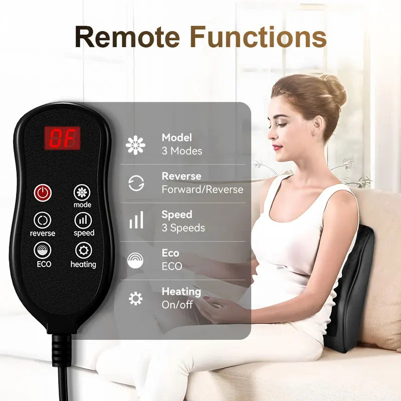 Neck Pillow Vibration Massager with Heat