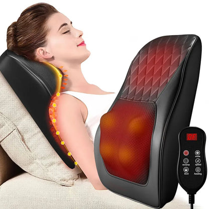 Neck Pillow Vibration Massager with Heat