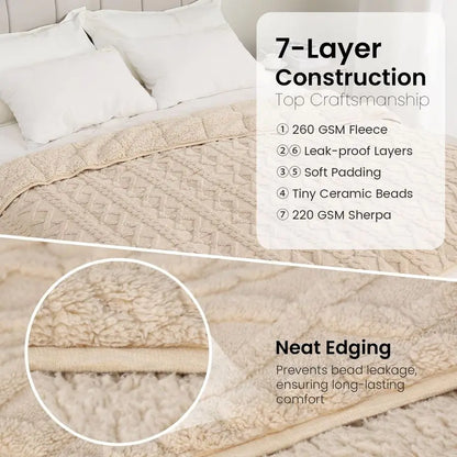 Jacquard Sherpa Weighted Blanket 15lb