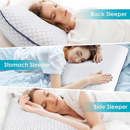 Memory Foam Pillows Set of 2 – Queen