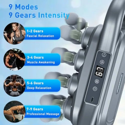 28-Head Deep Tissue Massage Gun Set