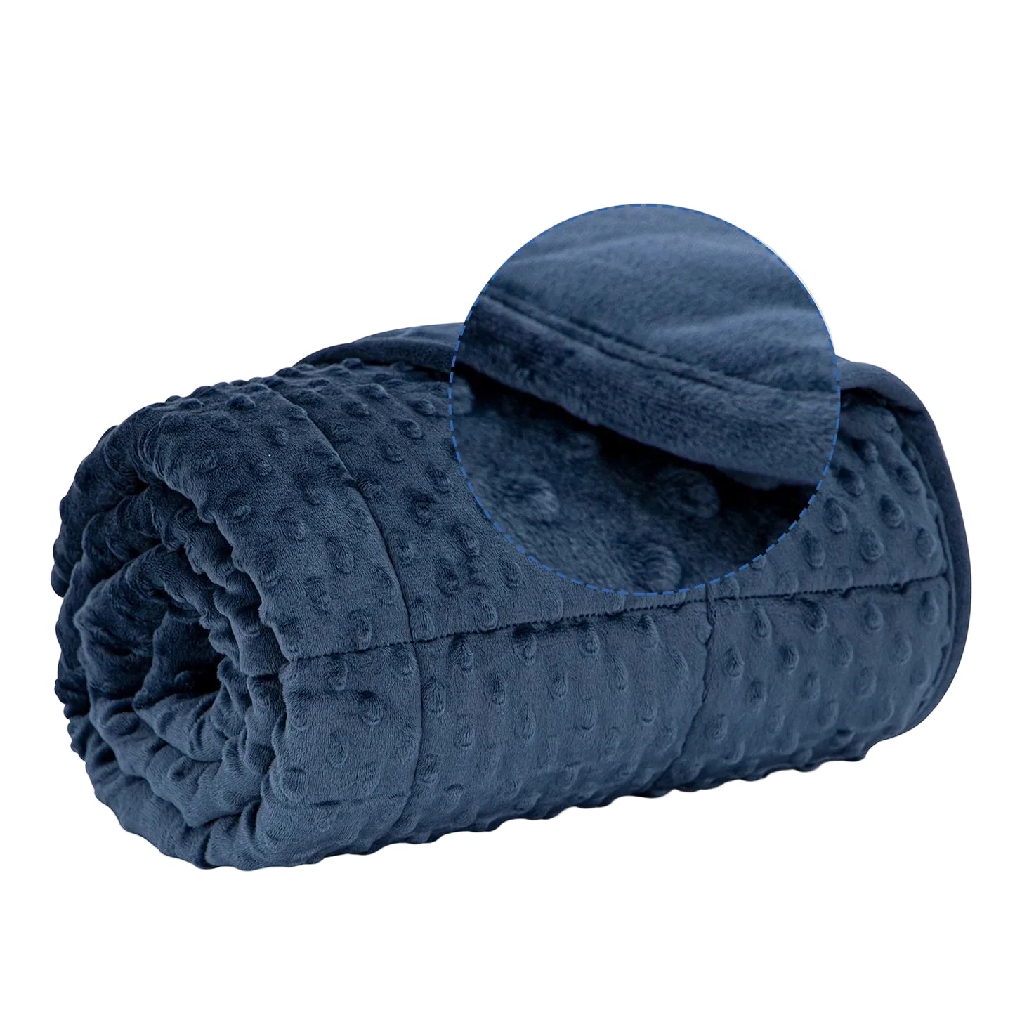 Flannel Weighted Blanket 15lb – Blue