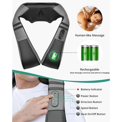 Rechargeable Neck Massager with Heat