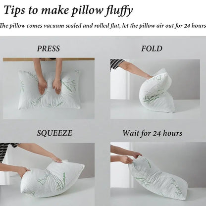 Shredded Memory Foam Pillows Set of 2 – Queen