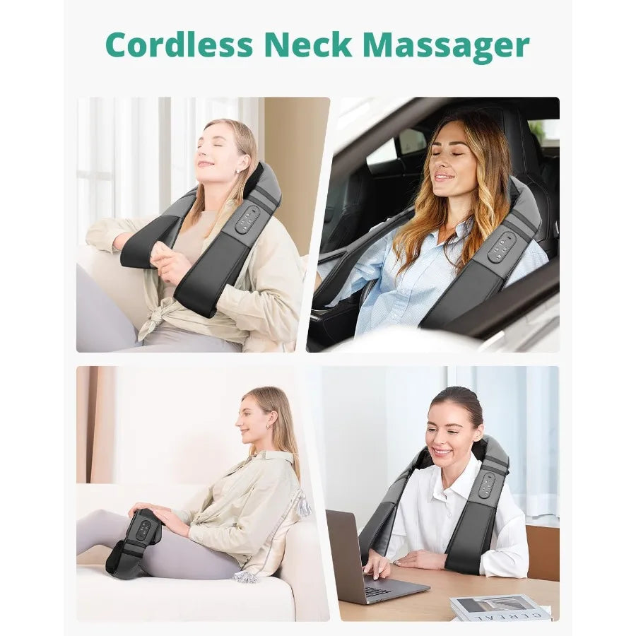 Rechargeable Neck Massager with Heat