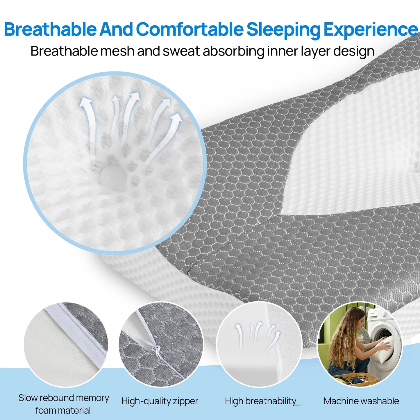 Double-Sided Cervical Pillow
