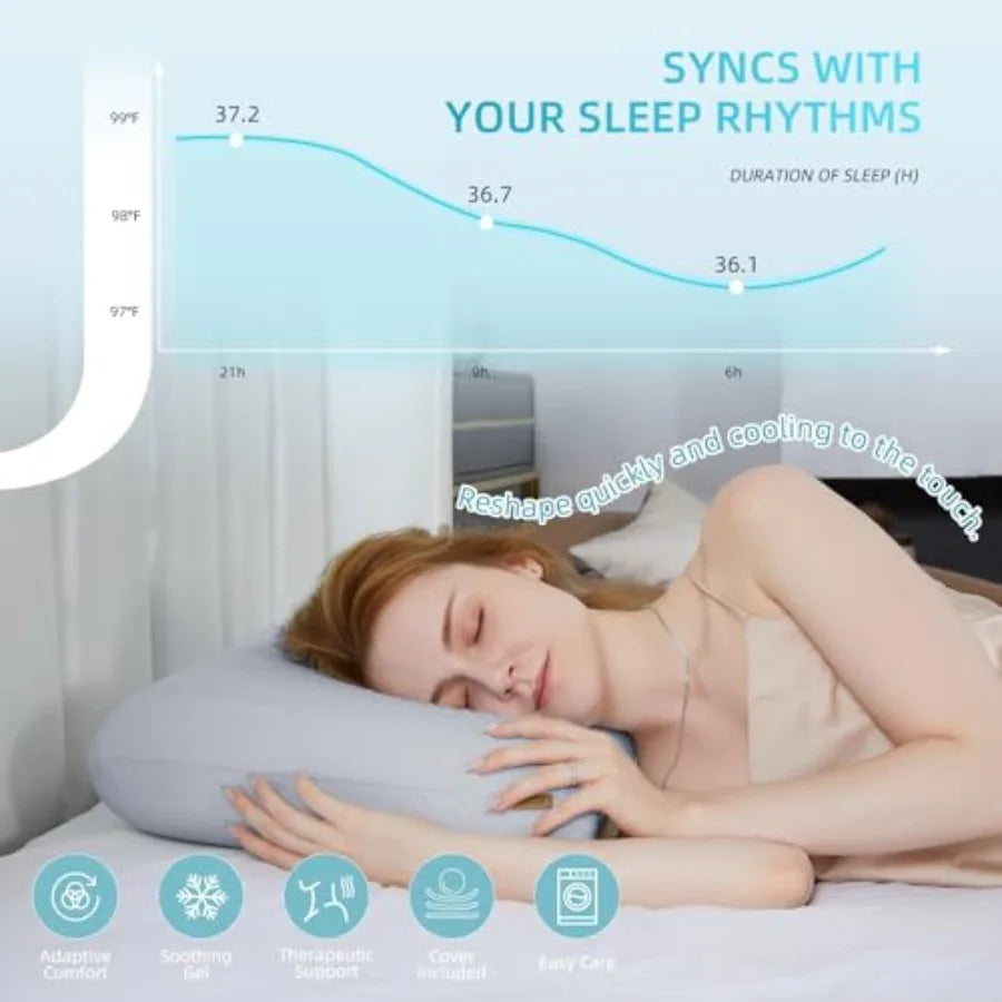 Cooling Gel Memory Foam Pillow