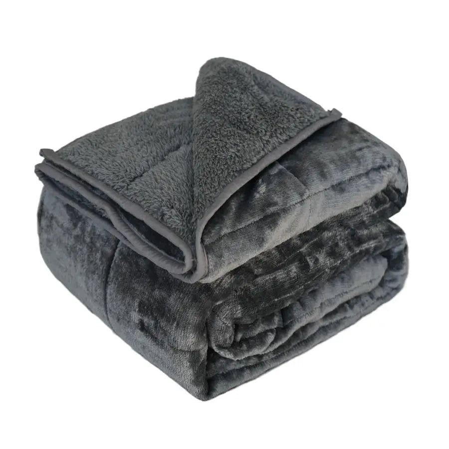 Sherpa Weighted Blanket 15lb – Plush