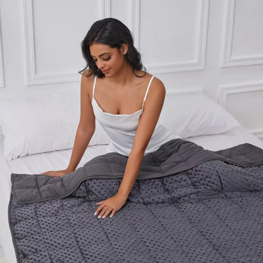 Weighted Blanket 15lb – Glass Beads