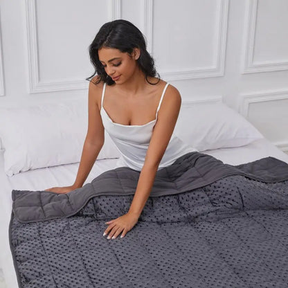 Weighted Blanket 15lb – Glass Beads