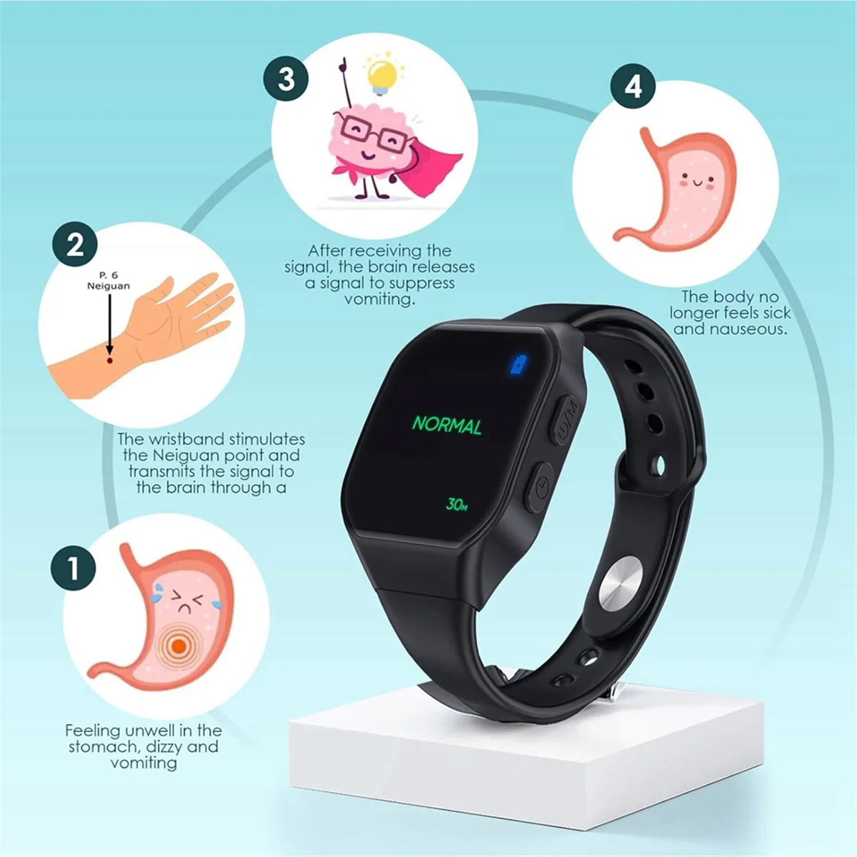 EMS Sleep Aid Motion Sickness Watch