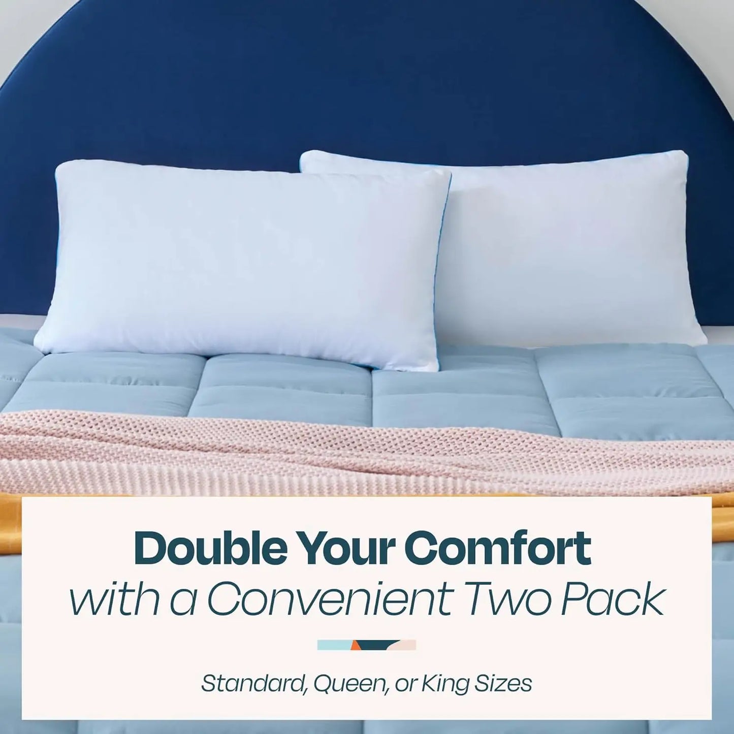 Cooling Gel Memory Foam Pillows Set of 2