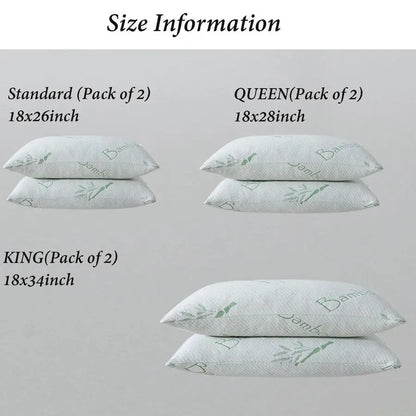 Shredded Memory Foam Pillows Set of 2 – Queen