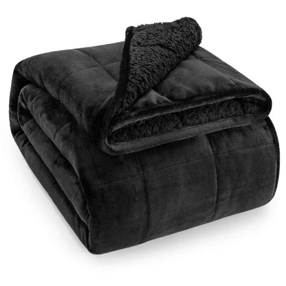 Sherpa Fleece Weighted Blanket 15lb