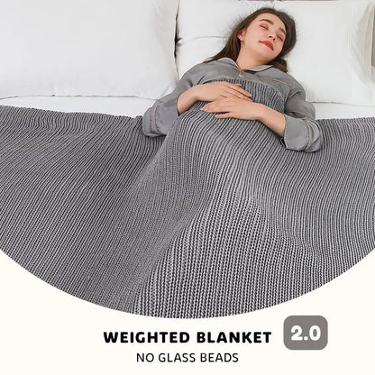 Chunky Knit Weighted Blanket 15lb