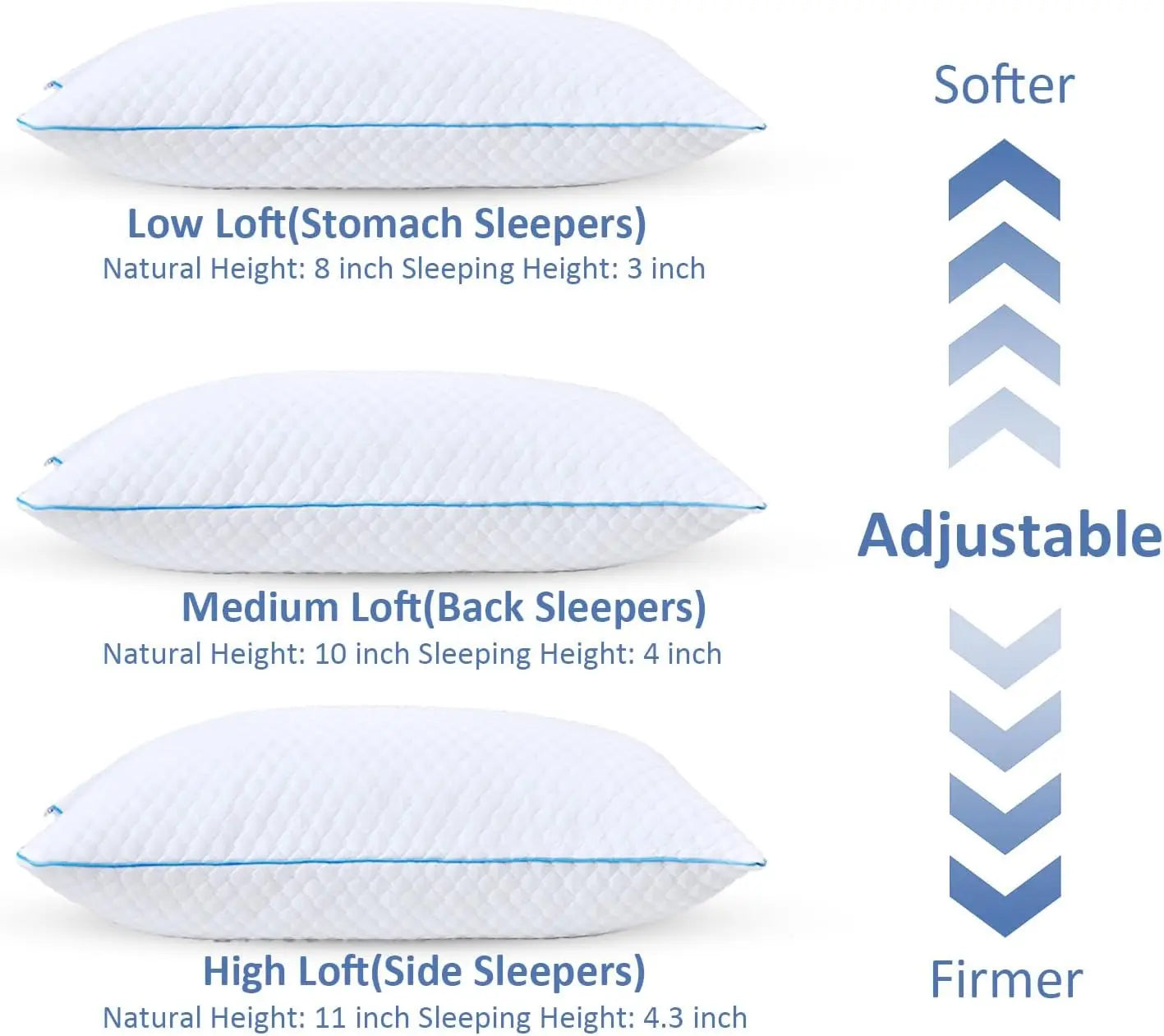 Cooling Shredded Memory Foam Pillows 2-Pack