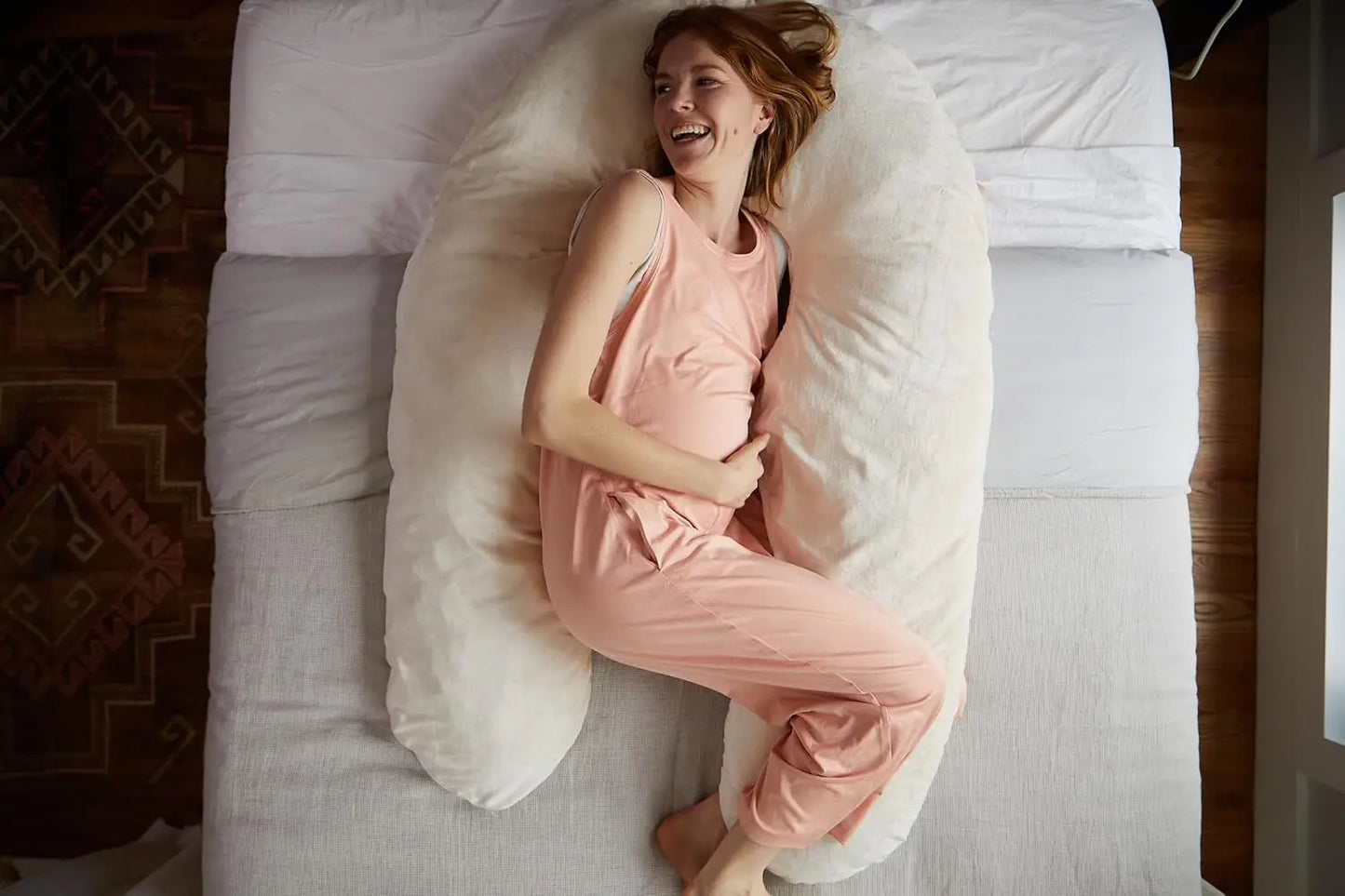 U-Shaped Pregnancy Pillow – Cooling Gel