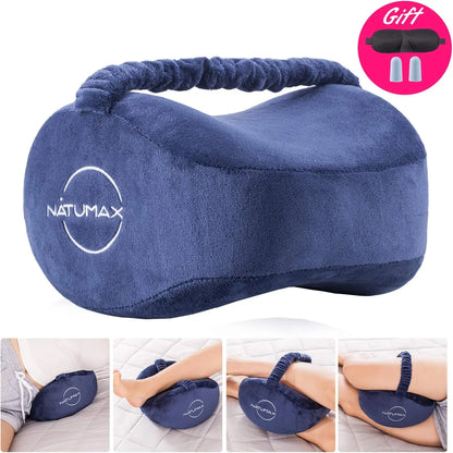 Memory Foam Knee Pillow with Leg Strap