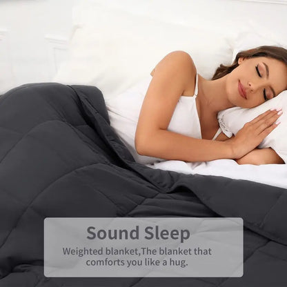 Weighted Blanket 20lb – Dark Grey Queen