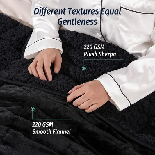 Sherpa Fleece Weighted Blanket 15lb