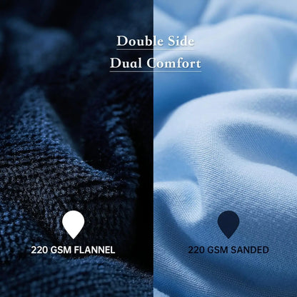Flannel Weighted Blanket 15lb – Blue