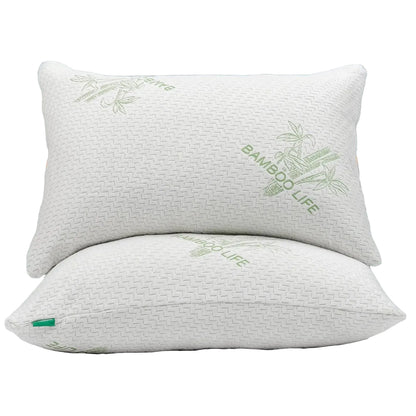 Cooling Memory Foam Pillows Set of 2 – King