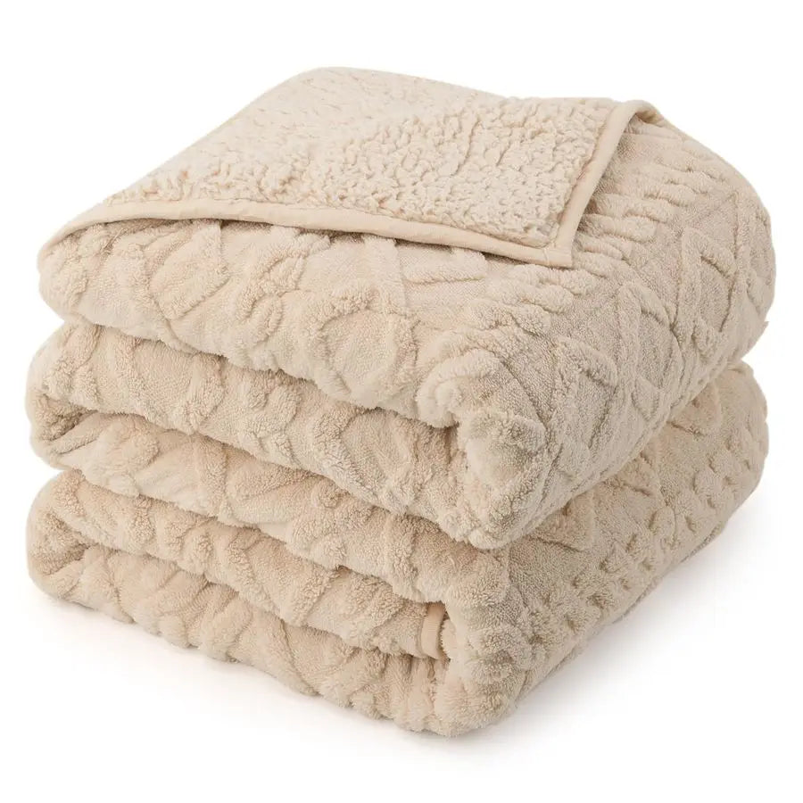 Jacquard Sherpa Weighted Blanket 15lb