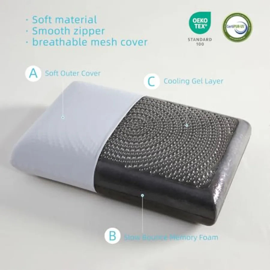 Cooling Gel Memory Foam Pillow