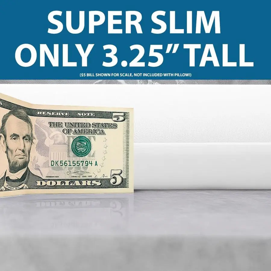Slim Gel Memory Foam Pillow – Cervical Support