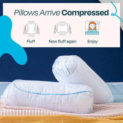 Cooling Gel Memory Foam Pillows Set of 2