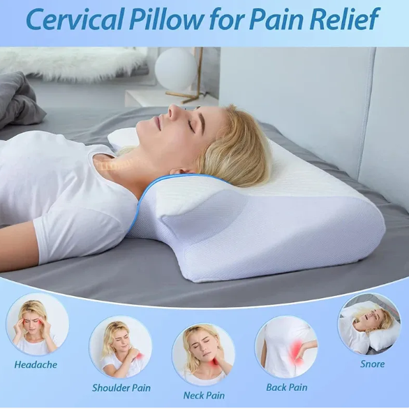 Memory Foam Cervical Neck Pillow