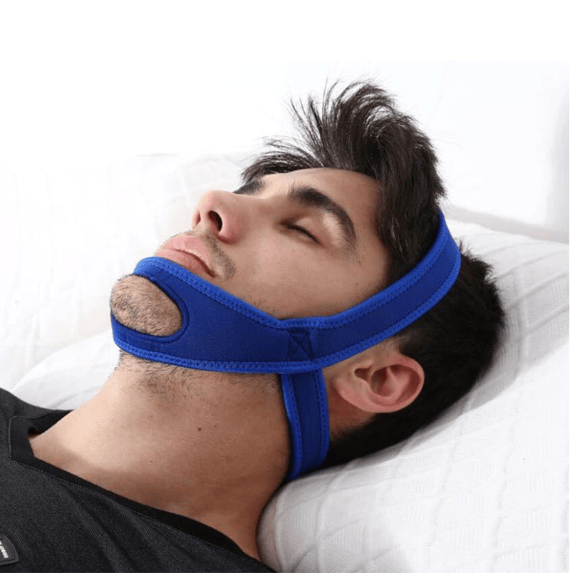 Snore Stop anti snoring chin strap for sleep apnea and jaw support
